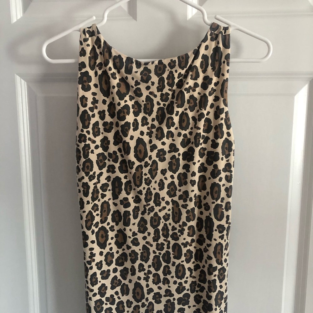 Animal print dress tank